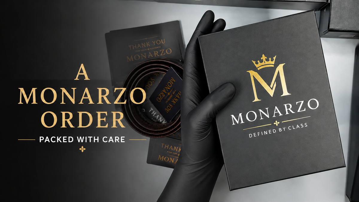 Load video: A MONARZO order, packed with care. 📦🤎From our hands to your doorstep — every order deserves a premium experience.Premium Genuine Leather | Timeless CraftsmanshipShop MONARZO 🛍️#MONARZO #GenuineLeather #LeatherBelts #MensAccessories #MensFashion #LeatherGoods #PakistanBrands #MadeInPakistan #SmallBusinessPakistan #PremiumLeather #PackingOrders