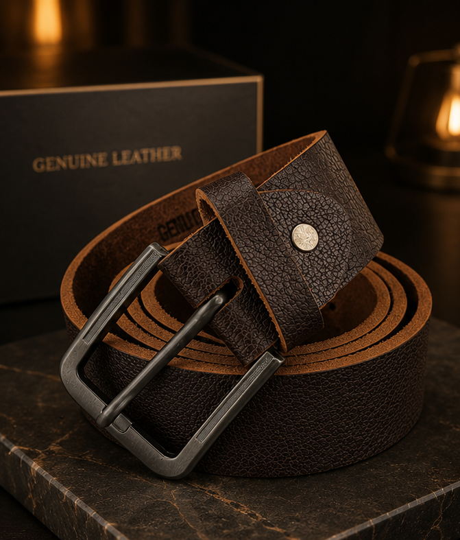 Crocodile-Style Genuine Leather Belt for Me